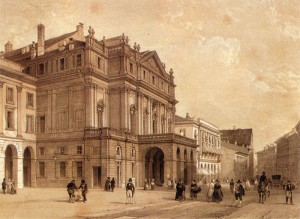 Teatro alla Scala, Milano - Immagine di pubblico dominio tratta da Wikipedia